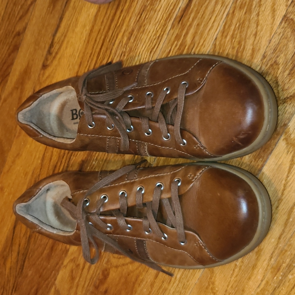 Born Men's Brown Leather Sneakers 10.5